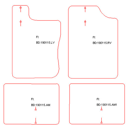 Automatten Citroen BX hatchback / BX Break stationwagon (1985-1995)