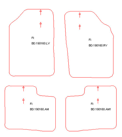 Automatten Citroen ZX hatchback / ZX Break stationwagon (1994-1998)