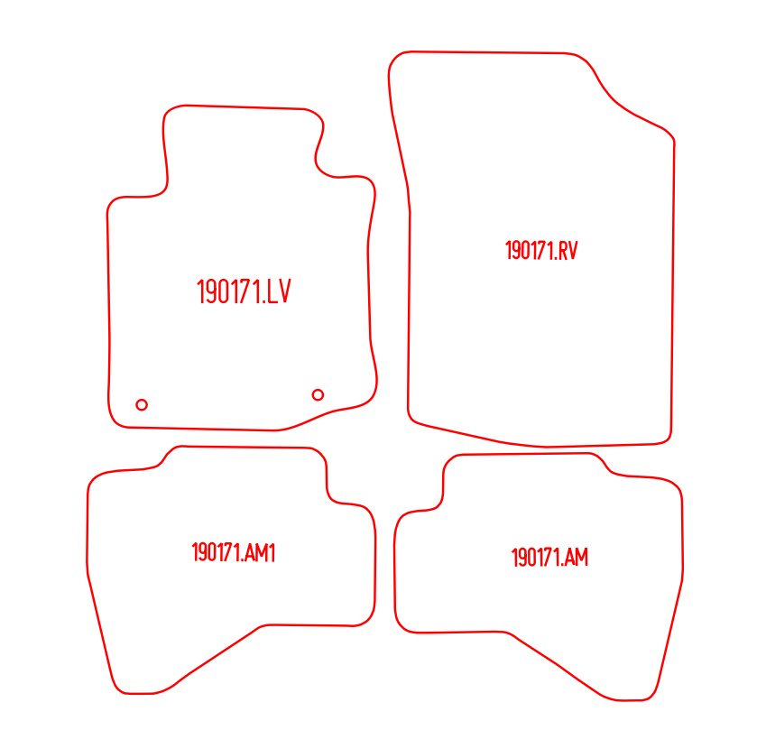 Automatten Citroen C1 (2010-2014)