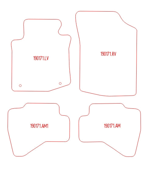 Automatten Citroen C1 (2010-2014)