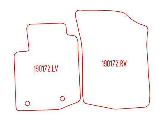 Automatten Citroen C1 (2014-2022)