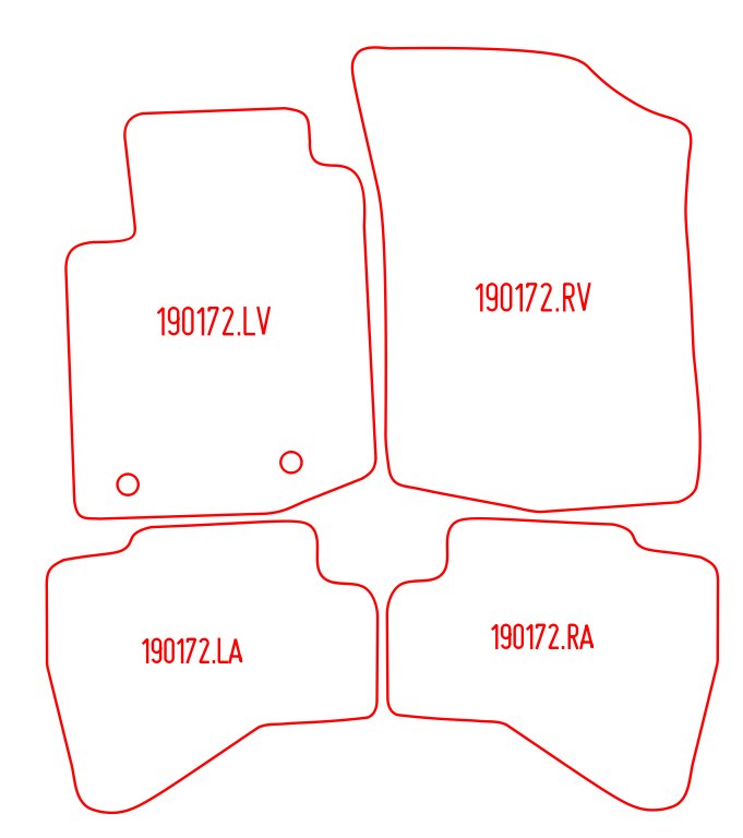 Automatten Citroen C1 (2014-2022)