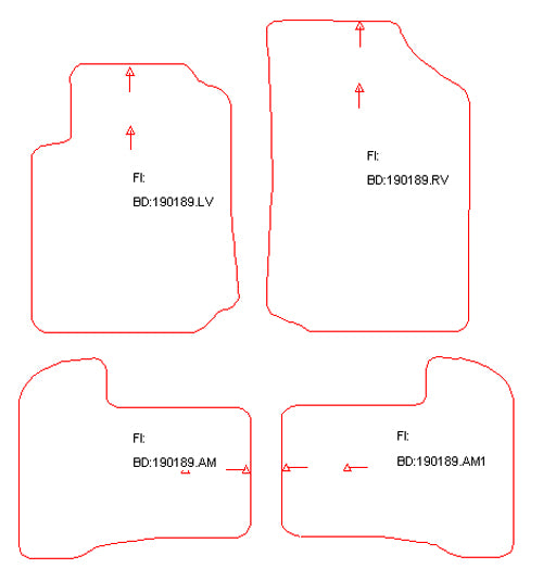 Automatten Citroen C2 (2003-2010)