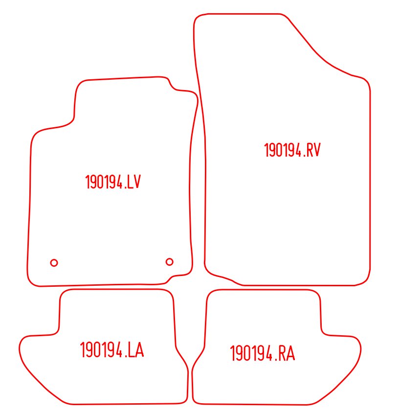 Automatten Citroen C3 Pluriel (2003-2010)