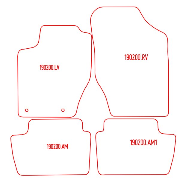 Automatten Citroen C4 coupe / C4 hatchback (2004-2010)