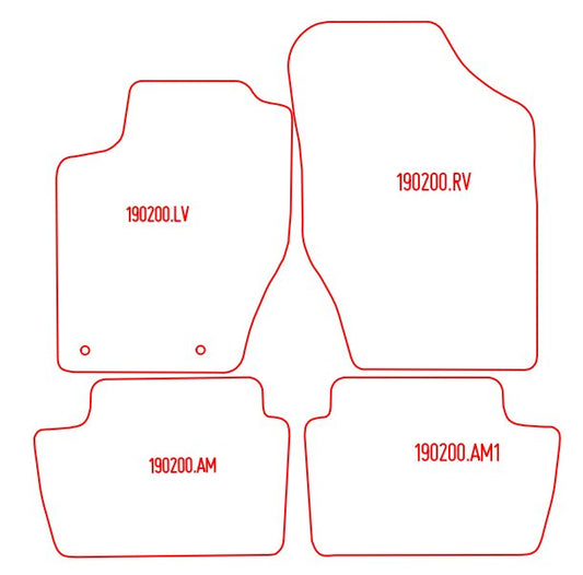 Automatten Citroen C4 coupe / C4 hatchback (2004-2010)