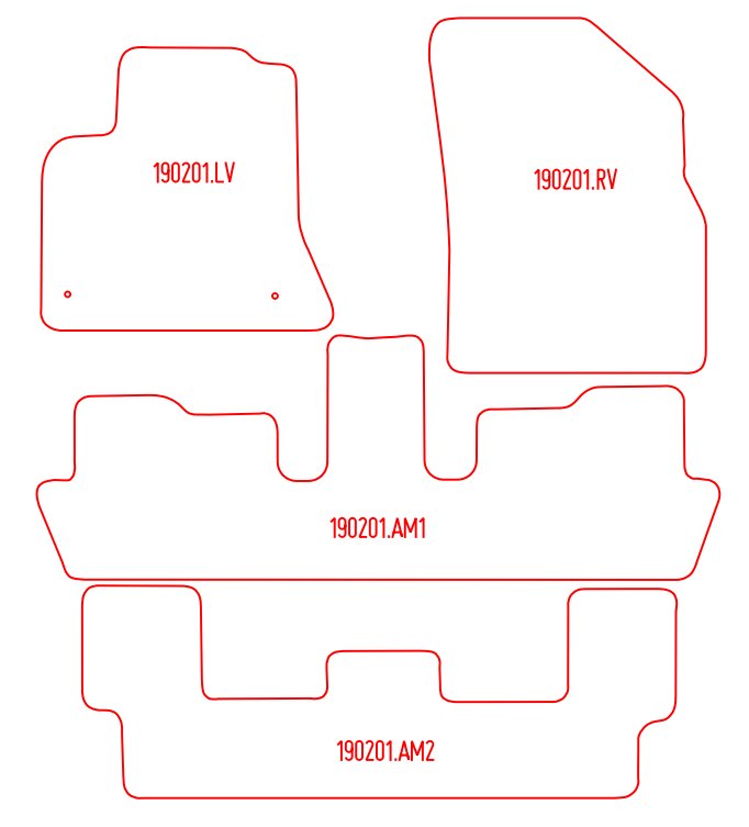 Automatten Citroen C4 Picasso / Grand C4 Picasso (2006-2013)