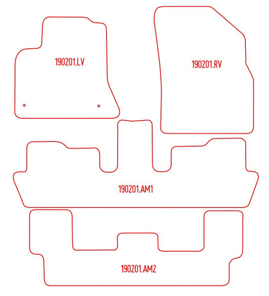 Automatten Citroen C4 Picasso / Grand C4 Picasso (2006-2013)