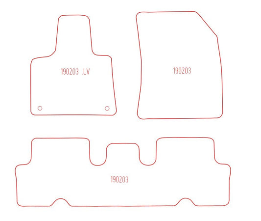 Automatten Citroen C4 Picasso II / Grand C4 picasso II (2013-2018)