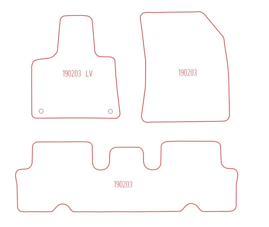 Automatten Citroen C4 Picasso II / Grand C4 picasso II (2013-2018)
