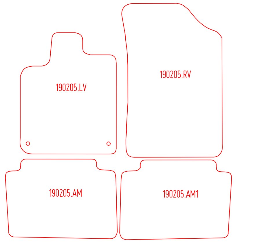 Automatten Citroen C5 hatchback / C5 Break stationwagon (2001-2008)