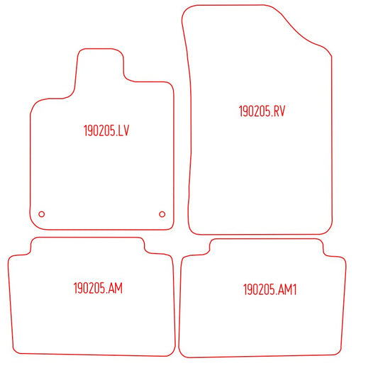 Automatten Citroen C5 hatchback / C5 Break stationwagon (2001-2008)