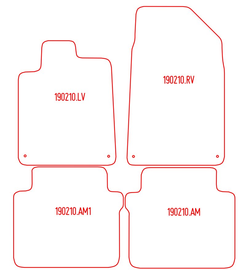 Automatten Citroen C6 (2006-2013)