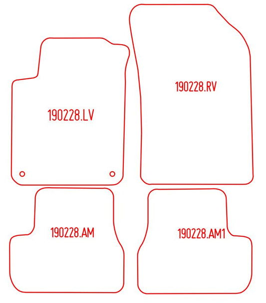 Automatten Citroen DS3 cabriolet / DS3 hatchback (2012-2019)
