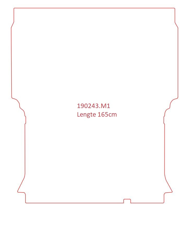 Laadvloermat Peugeot Partner (1997-2008)
