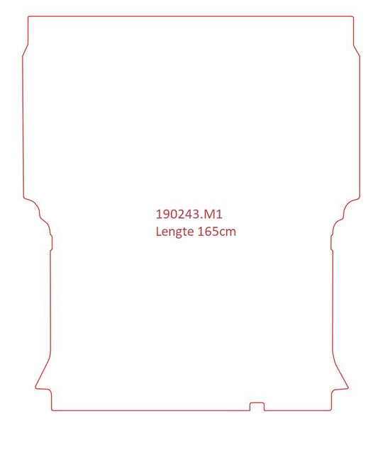 Laadvloermat Peugeot Partner (1997-2008)