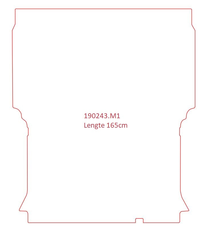 Laadvloermat Peugeot Partner (1997-2008)