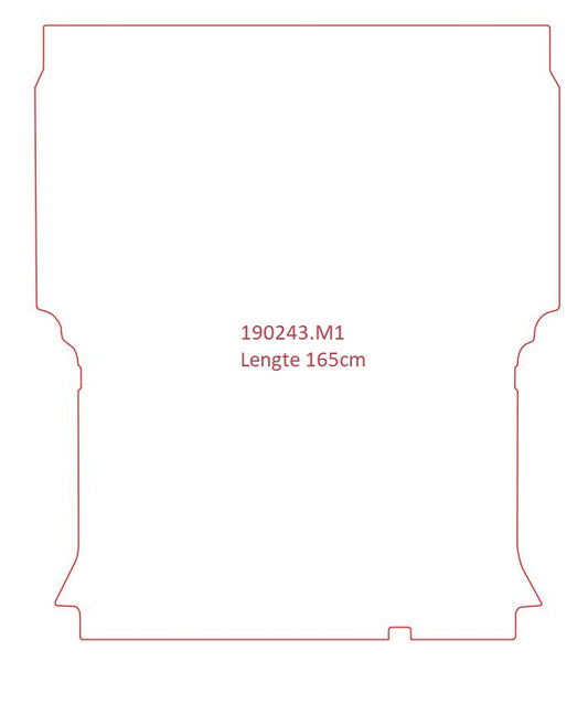 Laadvloermat Peugeot Partner (1997-2008)