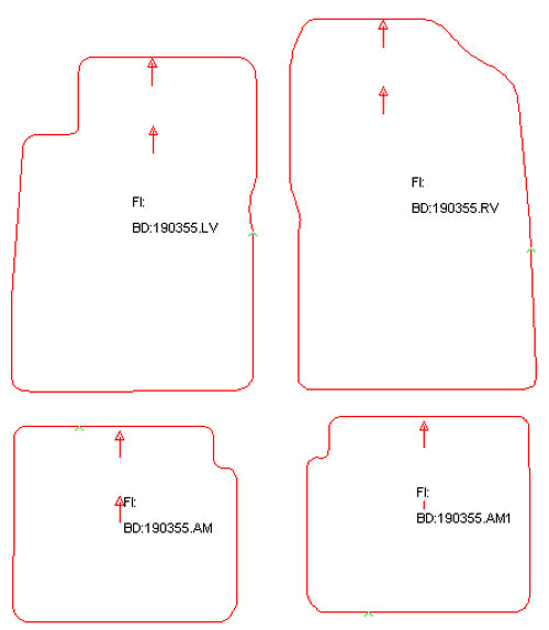 Automatten Citroen XM hatchback / XM Break stationwagon (1994-1994)