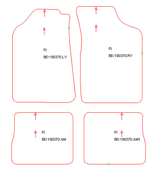 Automatten Citroen Saxo (1996-2000)