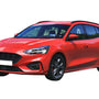 Kofferbakmat Ford Focus Wagon stationwagon - 2018-heden - Guardliner (Past in versie met verstelbare vloer in hoge stand en minireservewiel)