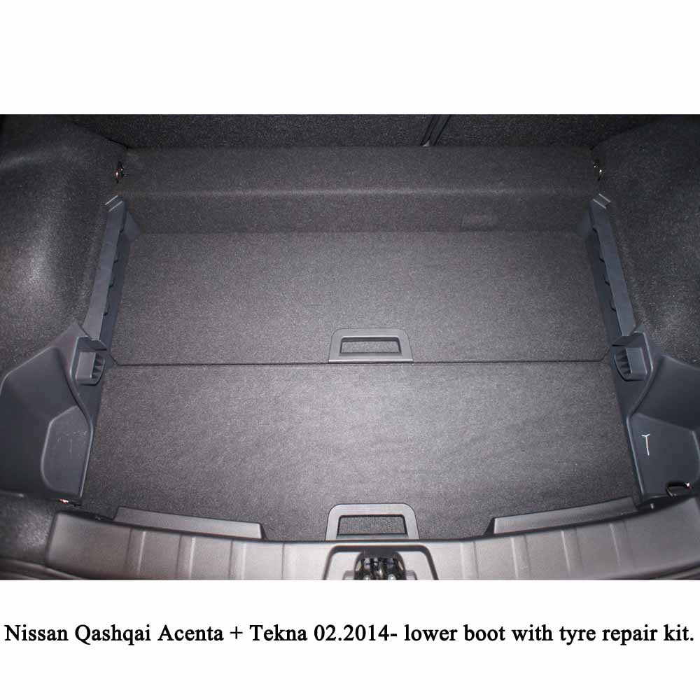 Kofferbakmat Nissan Qashqai SUV - 2014-2020 - Guardliner (Past in versie met vloer in lage stand en bandenreparatiekit)