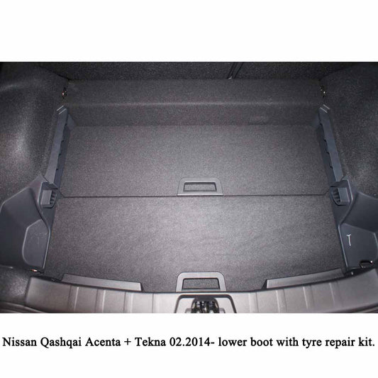 Kofferbakmat Nissan Qashqai SUV - 2014-2020 - Guardliner (Past in versie met vloer in lage stand en bandenreparatiekit)