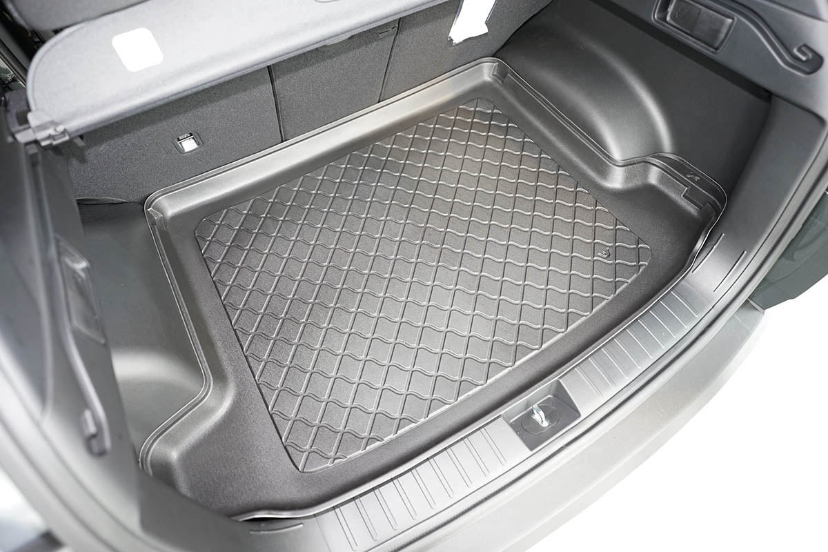 Kofferbakmat Hyundai Tucson SUV - 2021-heden - Guardliner (Past in versie met kofferbakvloer in hoge stand. Rechterflap kan eraf bij versie met subwoofer. Past ook in Hybrid)