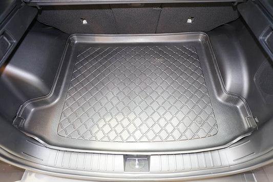 Kofferbakmat Hyundai Tucson SUV - 2021-heden - Guardliner (Past in versie met kofferbakvloer in hoge stand. Rechterflap kan eraf bij versie met subwoofer. Past ook in Hybrid)