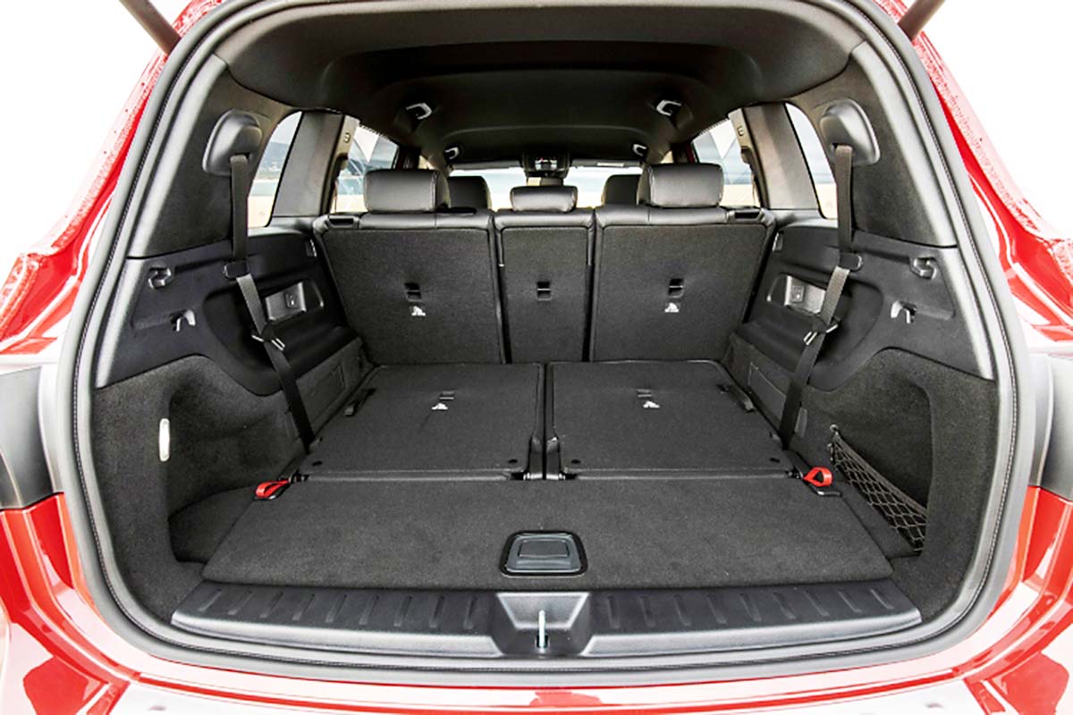 Kofferbakmat Mercedes GLB SUV - 2019-heden - Guardliner (Past in 5- en 7-persoons versie met neergeklapte 3e zitrij. Past alleen in versie met hoge kofferbakvloer)