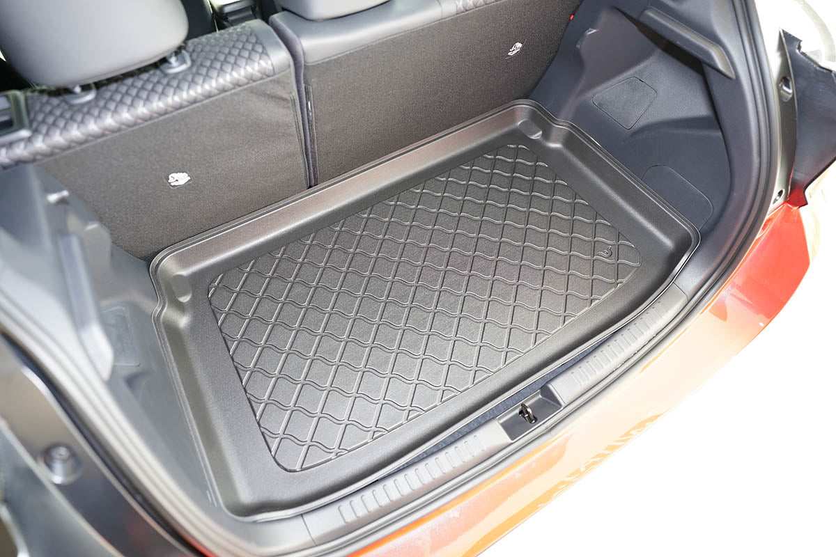 Kofferbakmat Toyota Yaris (ook hybrid) Hatchback - 2020-heden - Guardliner (Past in versie met dubbele kofferbakvloer, in hoge stand. Past ook in Hybrid)