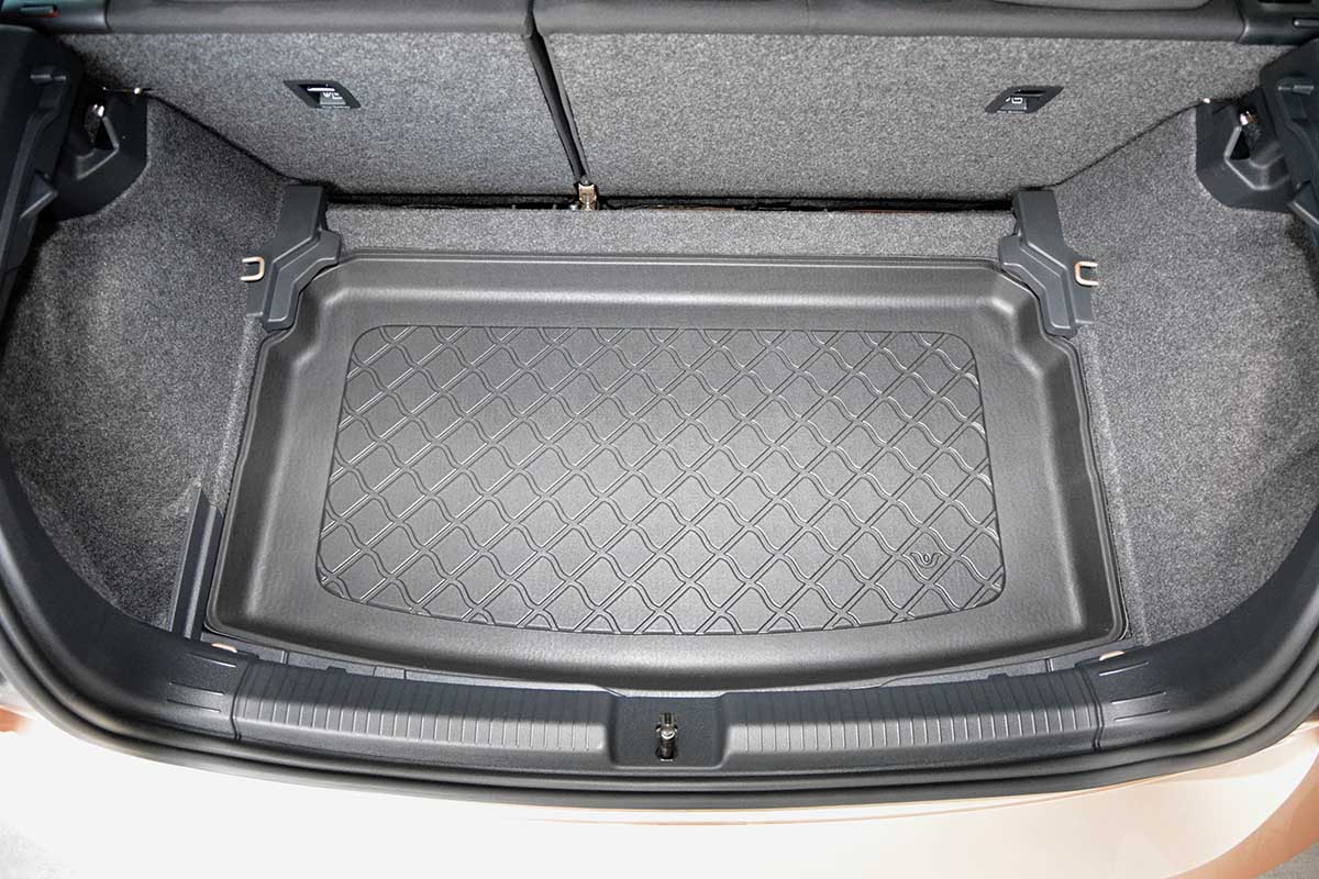 Kofferbakmat Volkswagen Polo Hatchback - 2017-heden - Guardliner (Past in versie met verstelbare kofferbakvloer in lage stand)