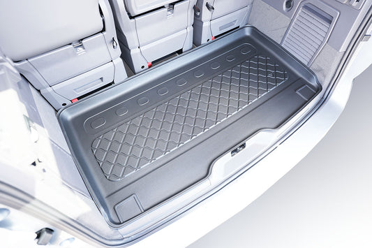 Kofferbakmat Volkswagen T7 Multivan MPV - 2022-heden - Guardliner (Past in versie met lange wielbasis (lengte 2), achter 3e zitrij. Past ook in eHybrid PHEV)