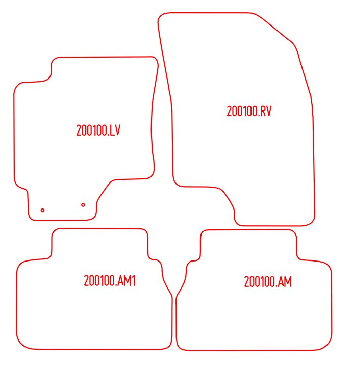 Automatten Daewoo Evanda (2000-2006)
