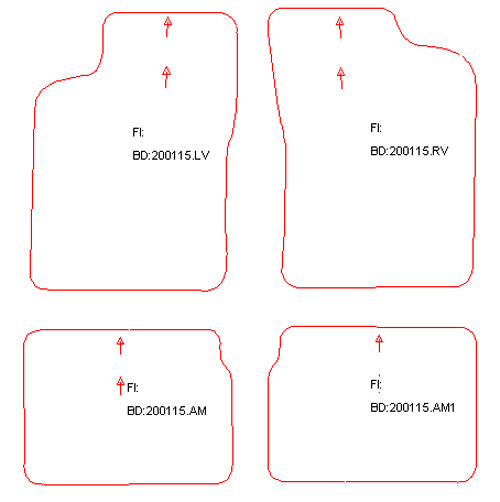 Automatten Daewoo Espero (1994-1997)