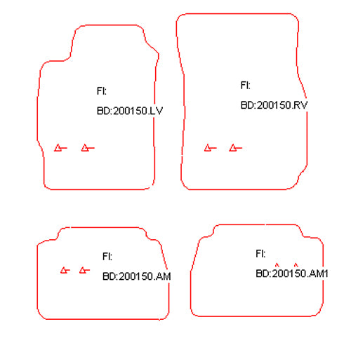 Automatten Daewoo Leganza (1997-2003)