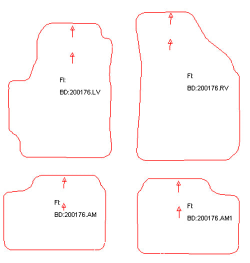 Automatten Daewoo Matiz (2001-2004)