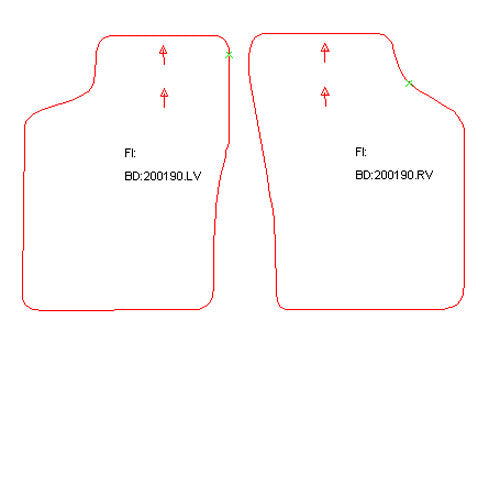 Automatten Daewoo Nexia hatchback / Nexia sedan (1995-1997)