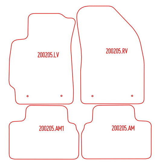 Automatten Daewoo Nubira hatchback / Nubira sedan / Nubira stationwagon (1997-1999)