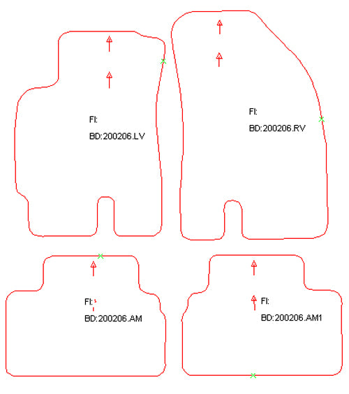 Automatten Daewoo Nubira hatchback / Nubira sedan / Nubira stationwagon (1999-2003)