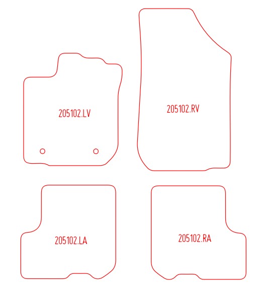 Automatten Dacia Logan sedan / Logan MCV stationwagon (2014-2020)
