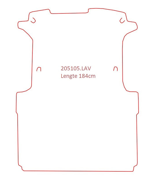 Laadvloermat Dacia Logan Van (2007-2012)