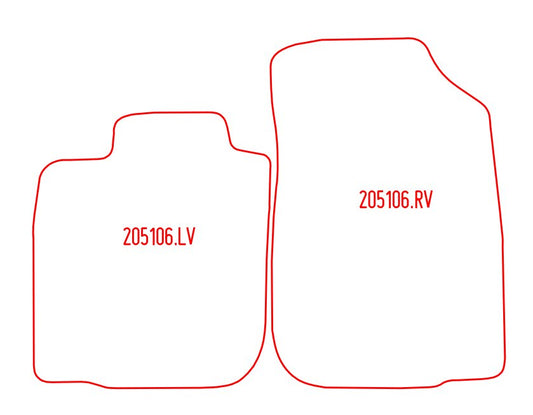 Automatten Dacia Logan Pick-Up pick-up / Logan Van bestelwagen (2007-2012)