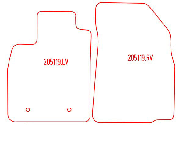 Automatten Dacia Sandero hatchback / Sandero Stepway suv (2008-2012)