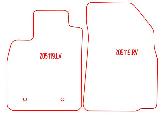 Automatten Dacia Sandero hatchback / Sandero Stepway suv (2008-2012)