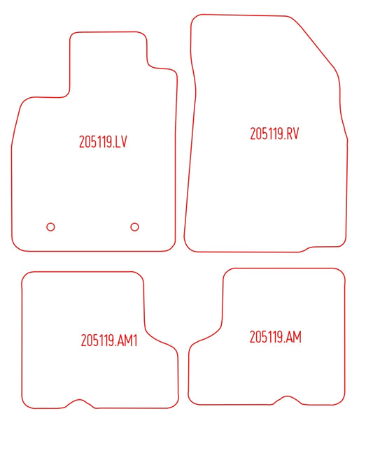 Automatten Dacia Sandero hatchback / Sandero Stepway suv (2008-2012)