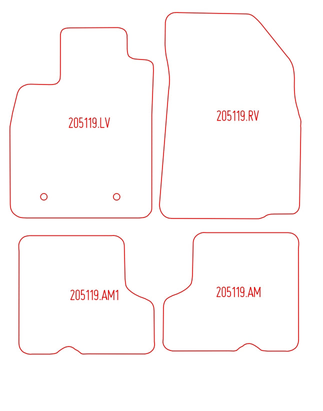 Automatten Dacia Sandero hatchback / Sandero Stepway suv (2008-2012)