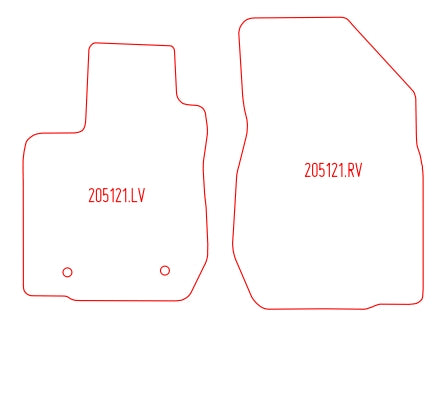 Automatten Dacia Sandero hatchback / Sandero Stepway suv (2012-2021)