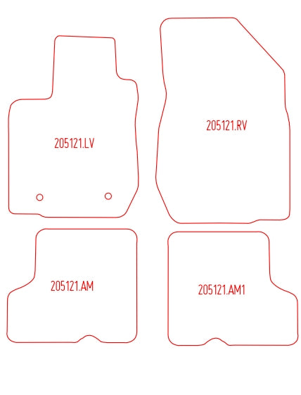 Automatten Dacia Sandero hatchback / Sandero Stepway suv (2012-2021)