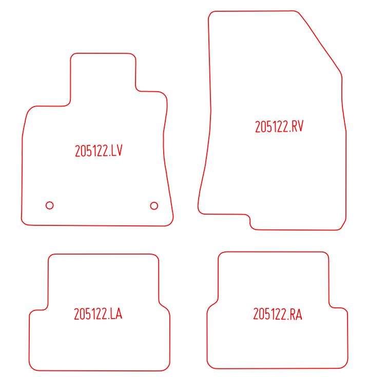 Automatten Dacia Sandero hatchback / Sandero Stepway suv (2021-Heden)